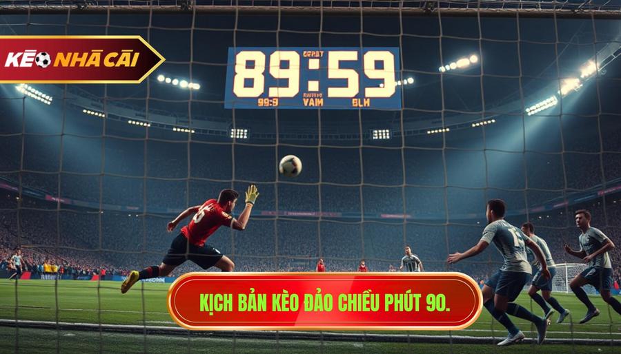 Các kịch bản phổ biến của kèo đảo chiều phút 90
