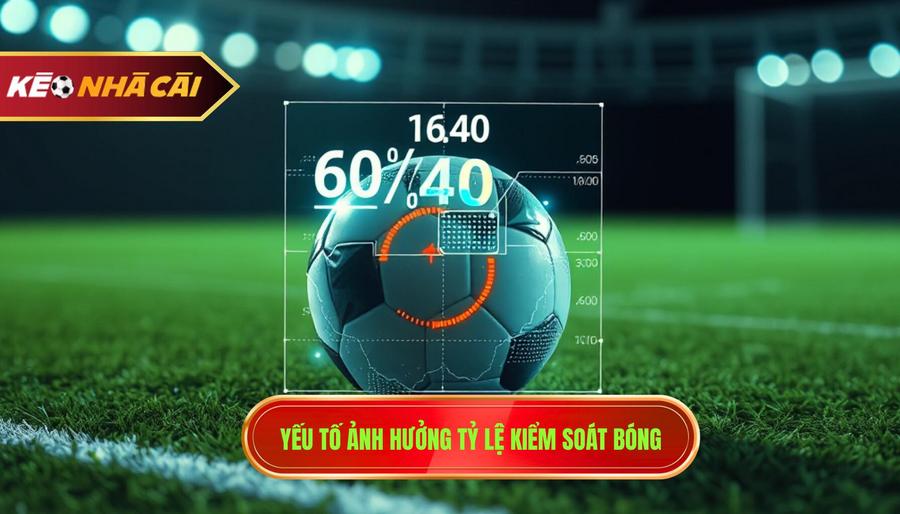 Các yếu tố ảnh hưởng trực tiếp đến kèo theo tỷ lệ kiểm soát bóng